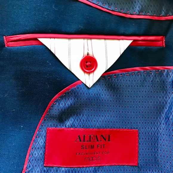MENS ALFANI SLIM FIT SUIT JACKET 40R - Picture 3 of 4